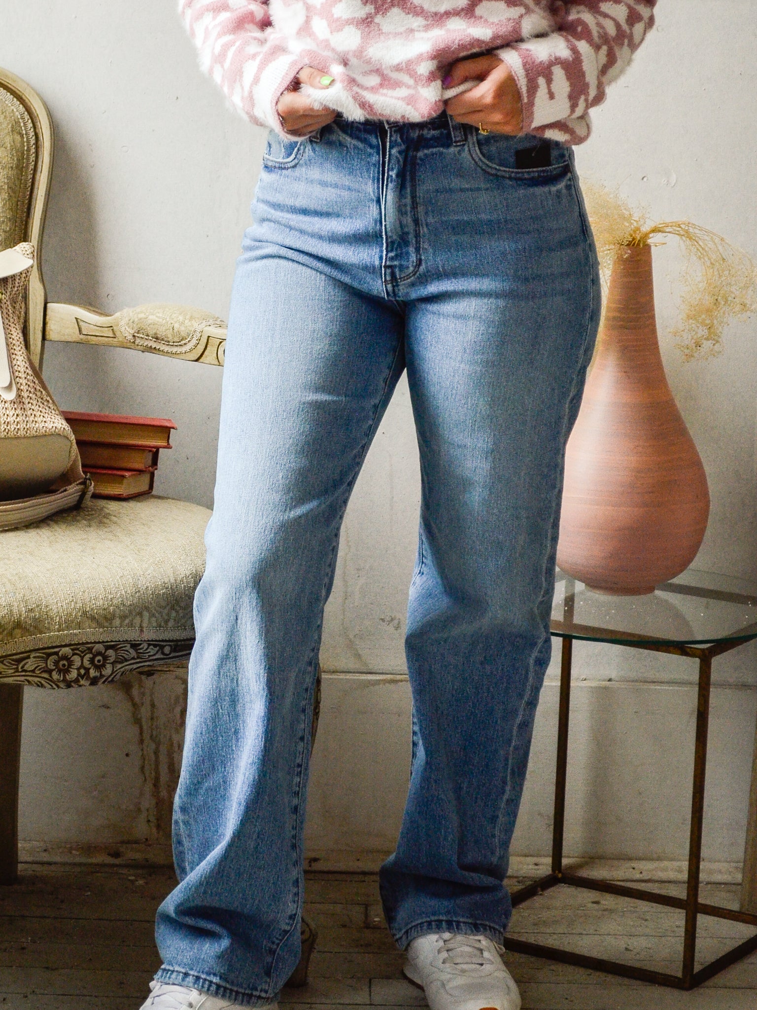 Sienna Super High Rise Jeans In Washed