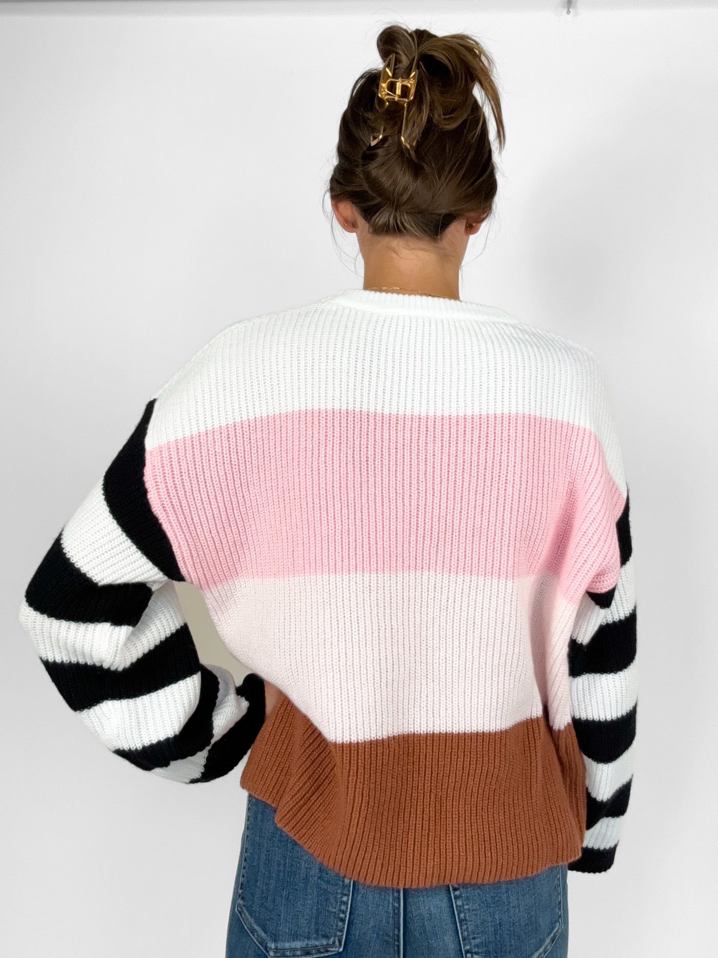 Colorblock Striped Sweater