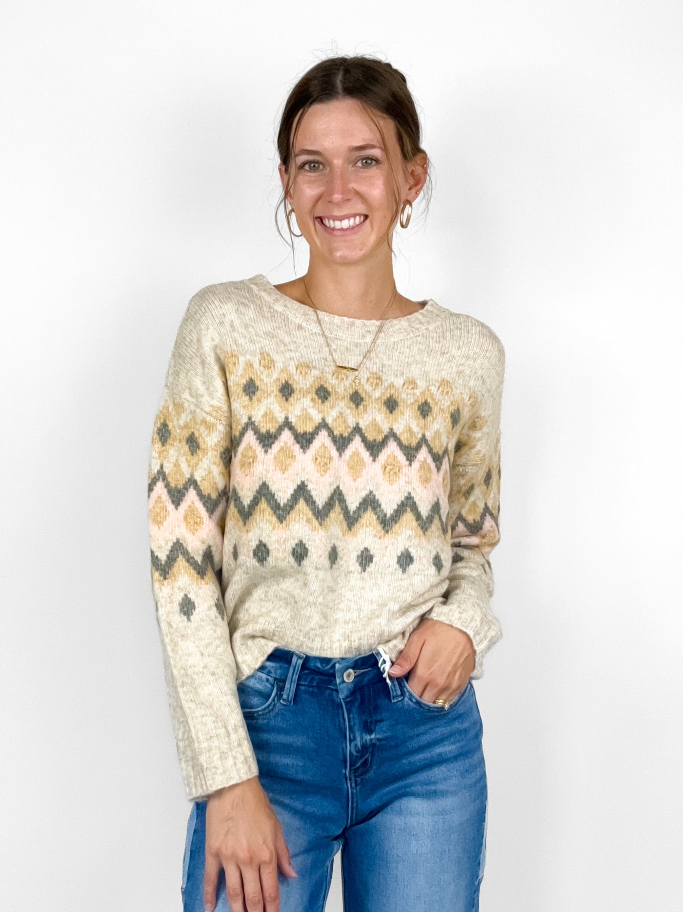 Woolen Aztec Sweater