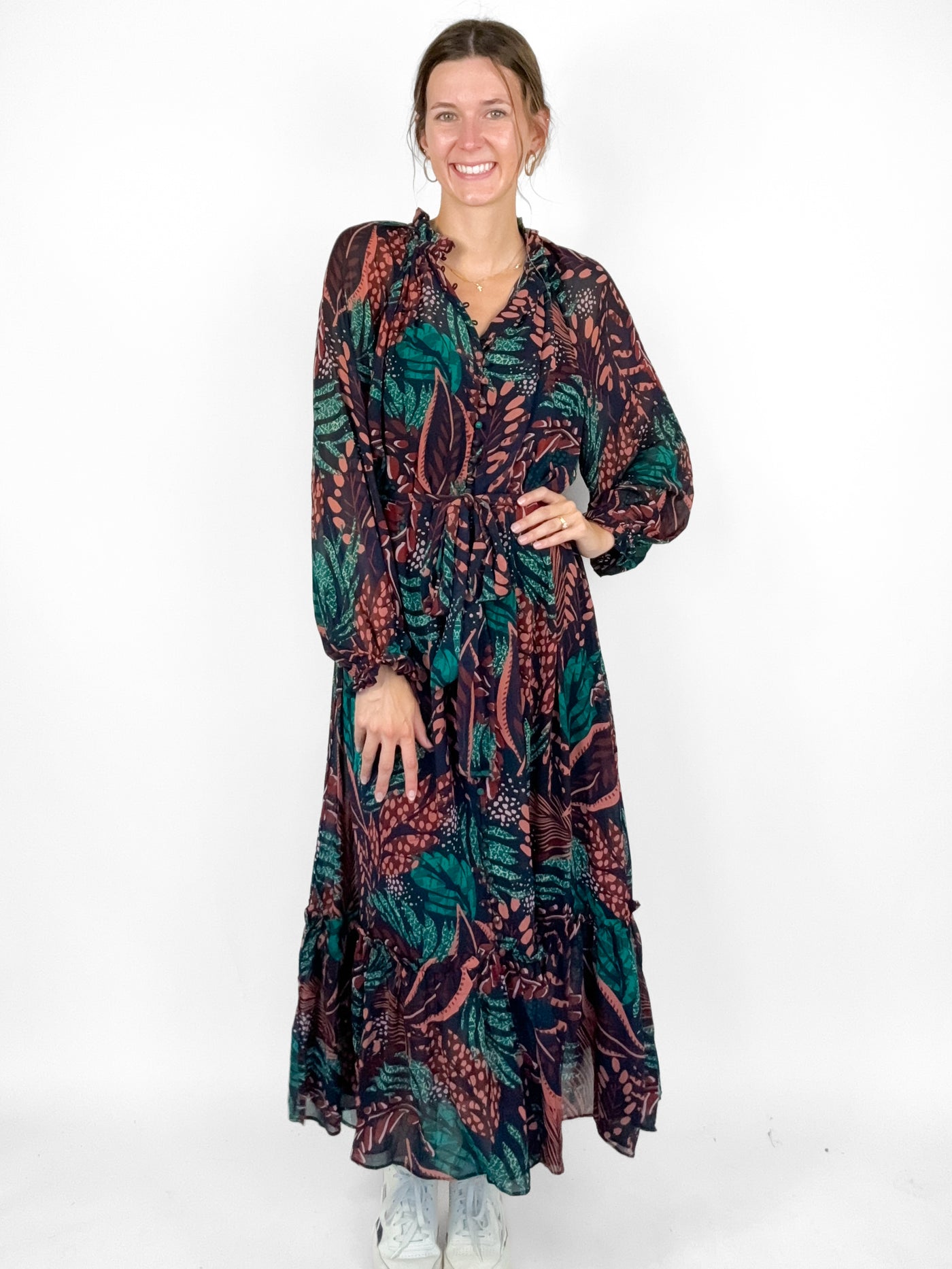 Jungle Fern Maxi Dress